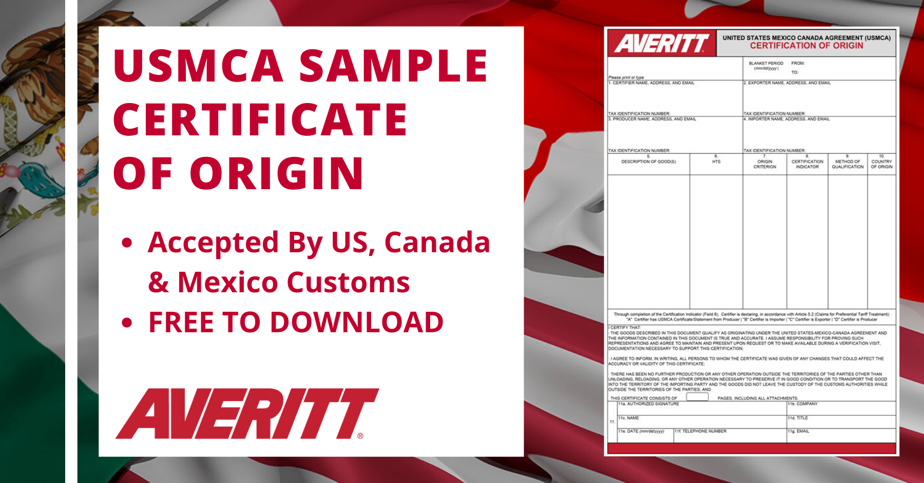 Download A Free USMCA Certificate of Origin Document P2P